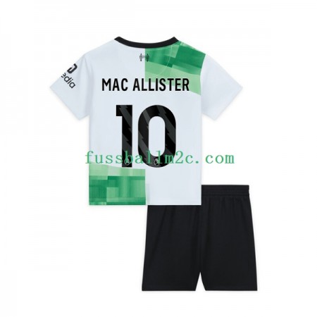 Fußballtrikots Liverpool Alexis Mac Allister 10 Kinder Auswärts Trikotsatz 2023-2024